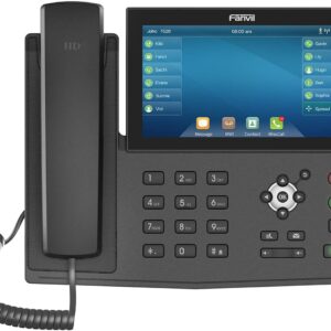 Fanvil X7 Enterprise VoIP Phone, 7-Inch Color Touch Screen, 20 SIP Lines, Power Adapter Not Included